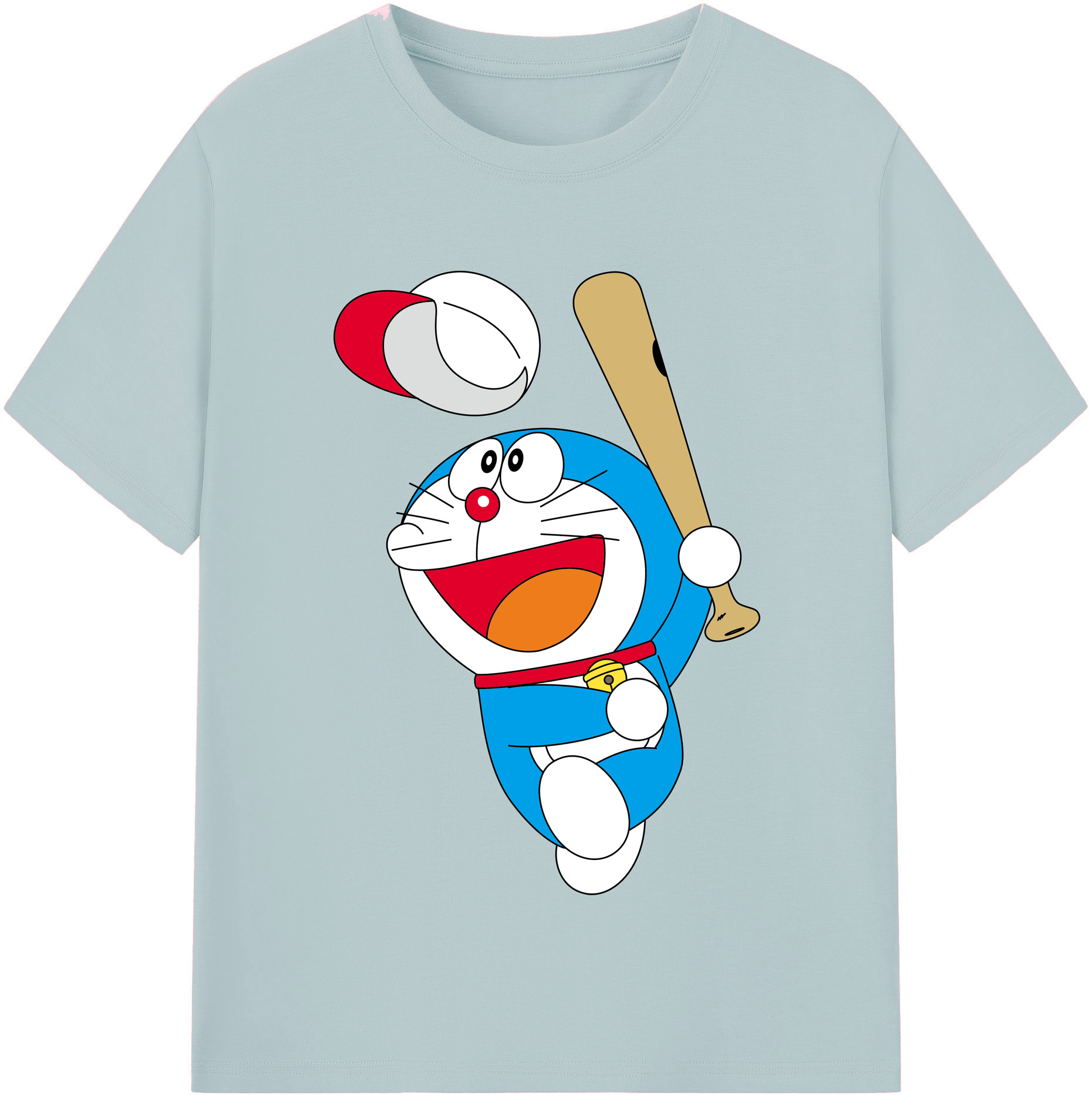 （画像用） ドラえもん Doraemon 綿100％半袖Tシャツ（フロントプリント）